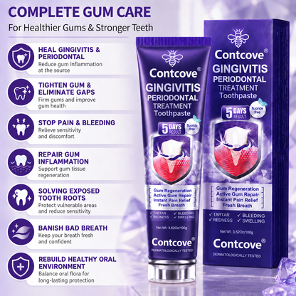 Contcove Gingivitis Periodontal Treatment Toothpaste