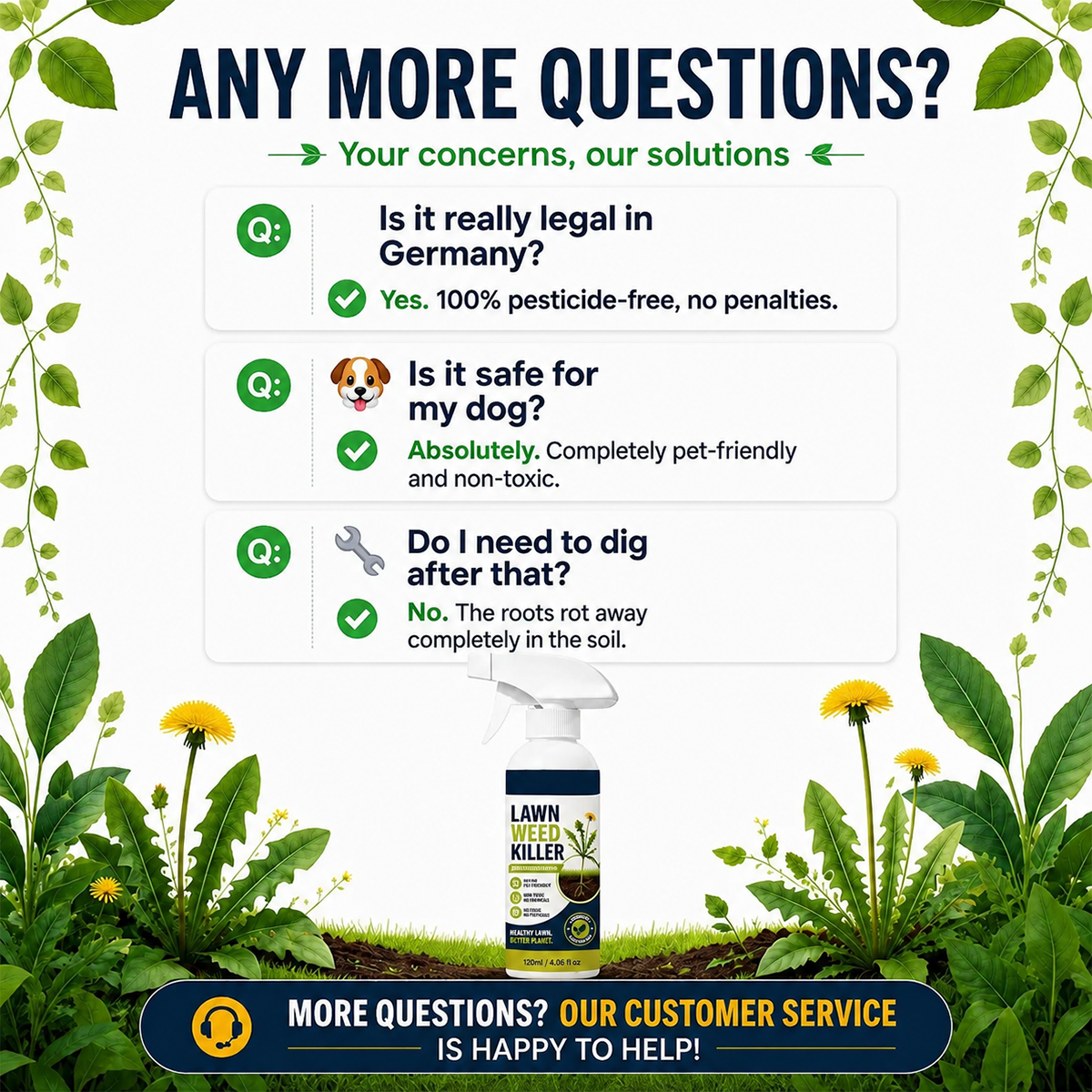 💯 ⚡ [Easy and stress-free weeding in the garden] Herbicide for domestic use