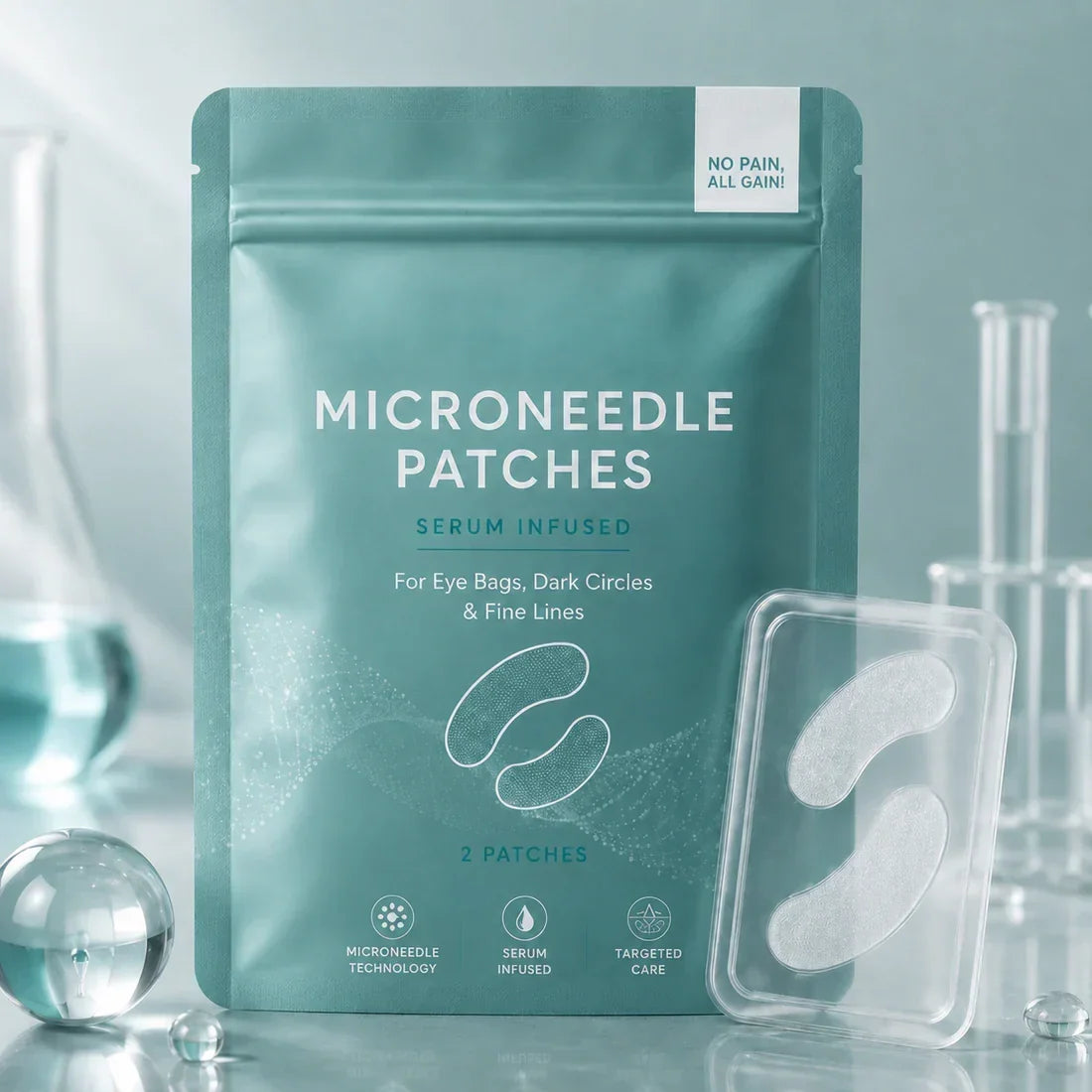 Dissolving Microneedle Eye Patches