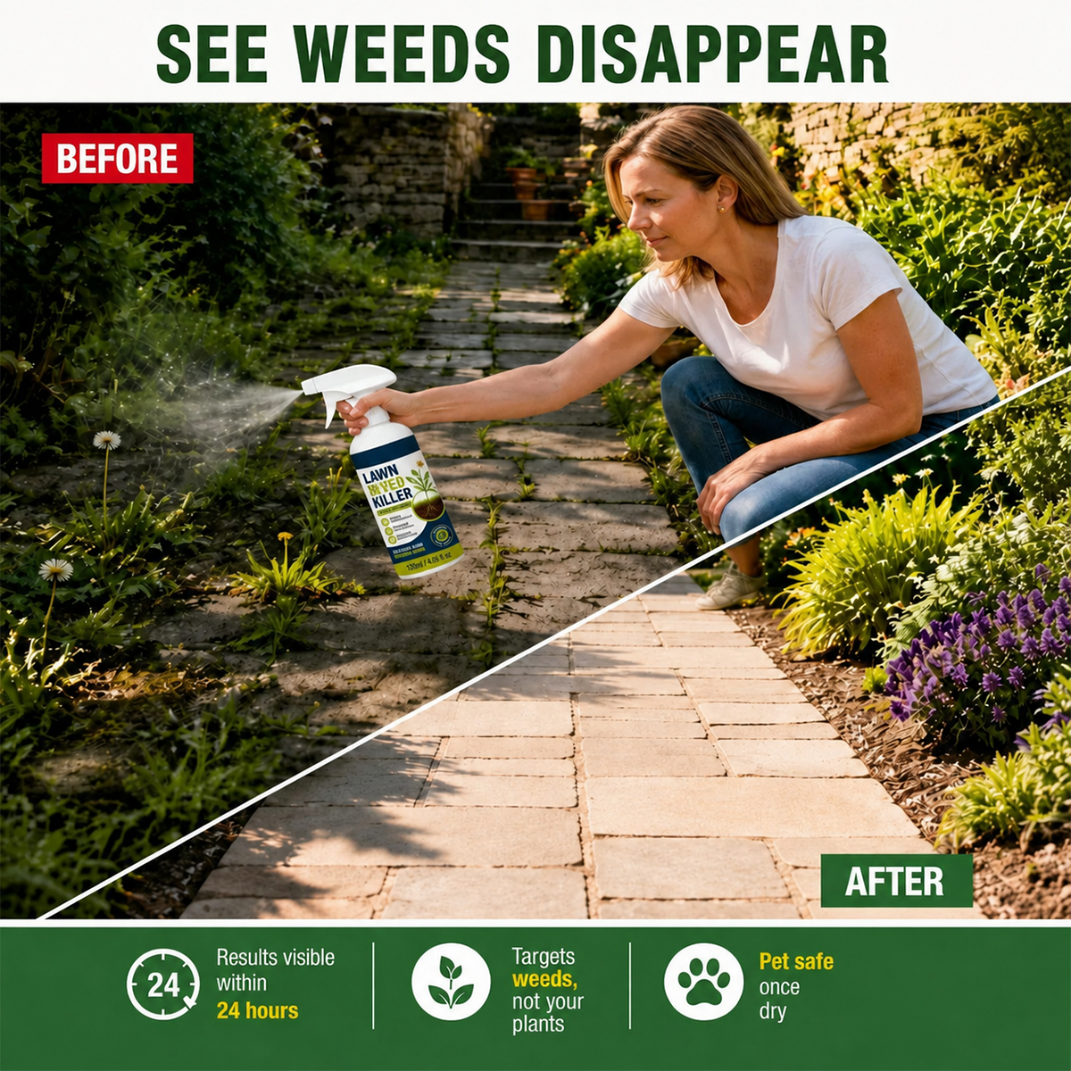 💯 ⚡ [Easy and stress-free weeding in the garden] Herbicide for domestic use