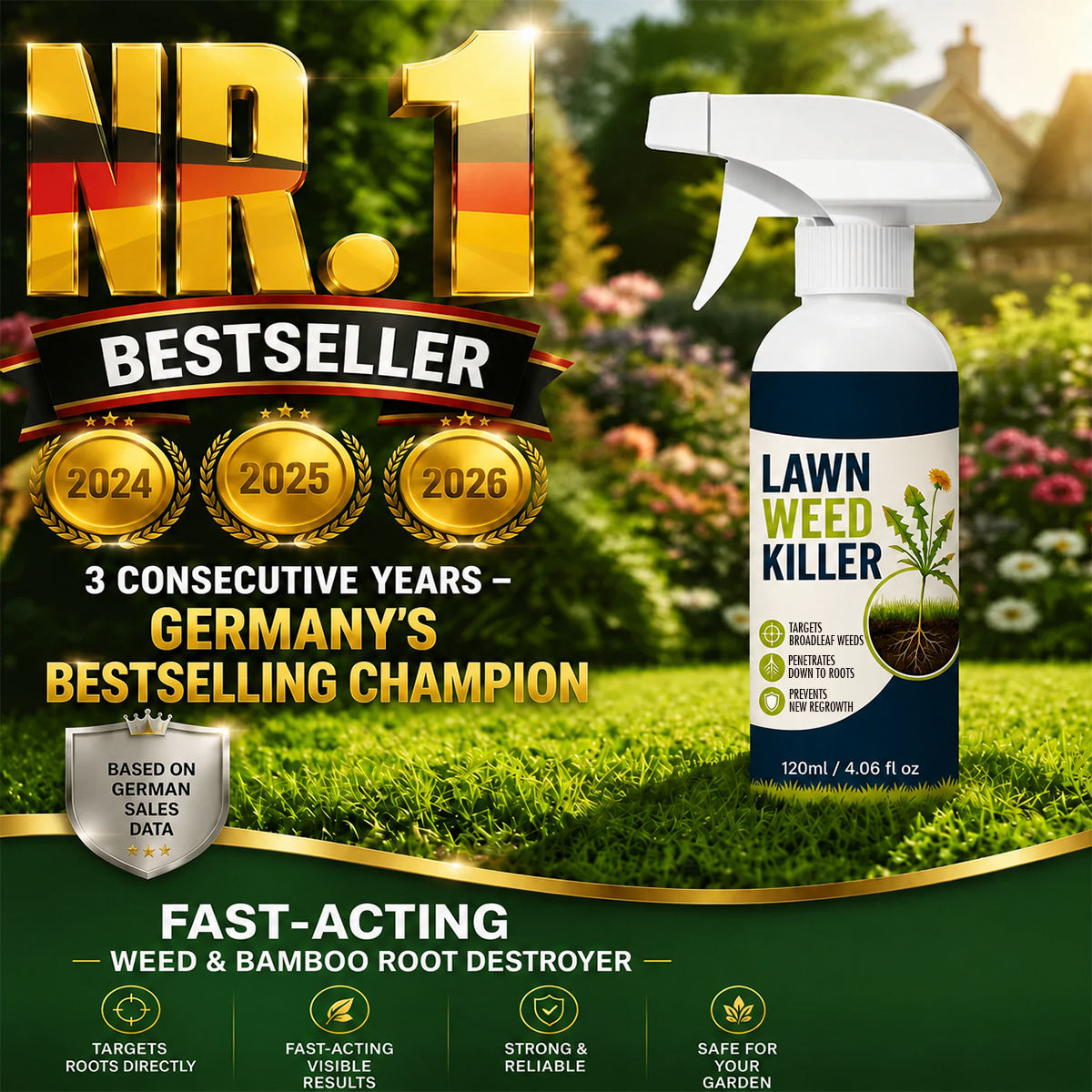💯 ⚡ [Easy and stress-free weeding in the garden] Herbicide for domestic use